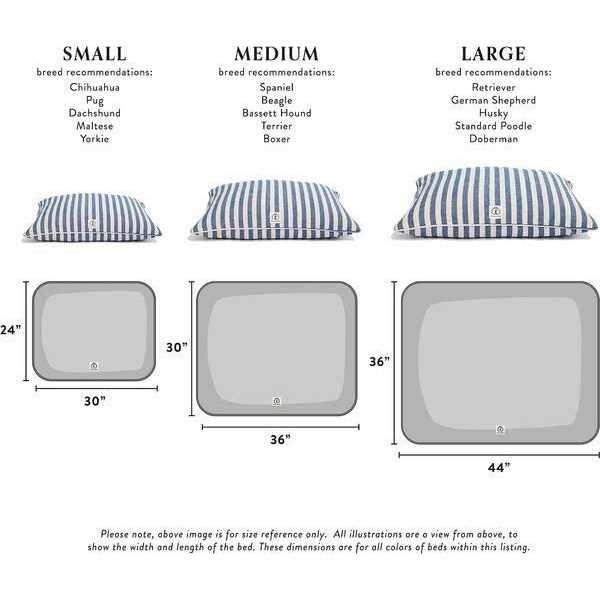 Vintage Stripe Envelope Dog Bed K1296