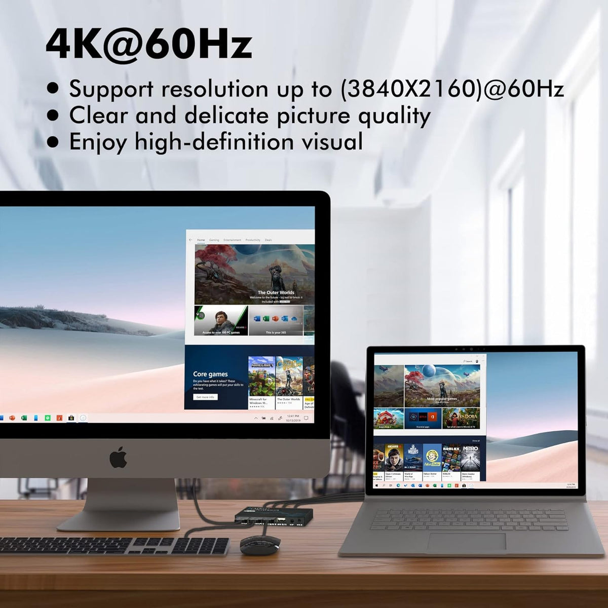 2 Port USB DisplayPort KVM Switch 4K@60Hz U849