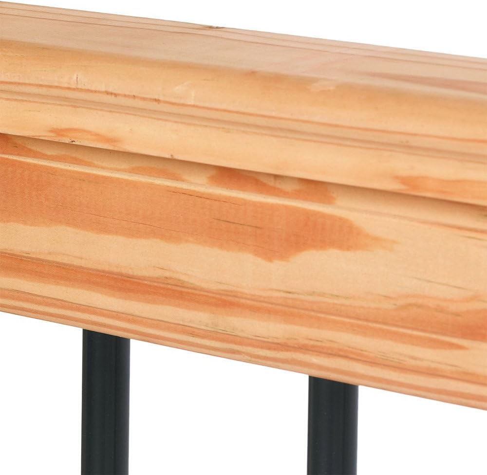 6 ft. Pressure-Treated Cedar-Tone Stair Deck Railing Kit with Black Aluminum Balusters C47320