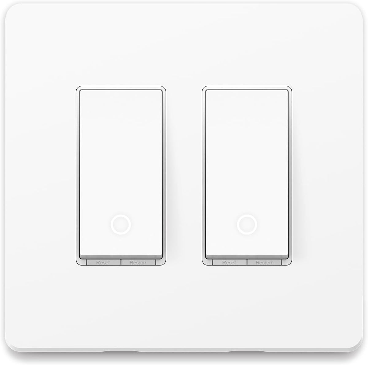 White 2-Gang Smart Light Switch J460340