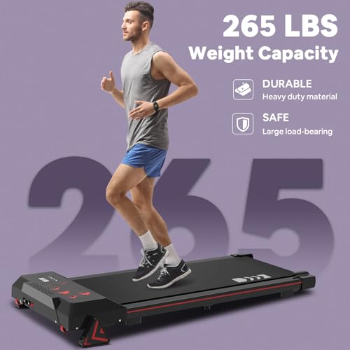 Under Desk Treadmill with Incline, 2.25HP, 265lbs Weight Capacity E8756