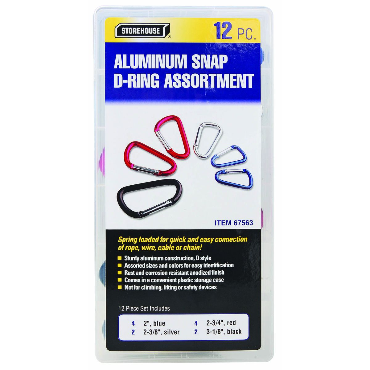 Snap Clip Fastener Set, 12 Piece F56485