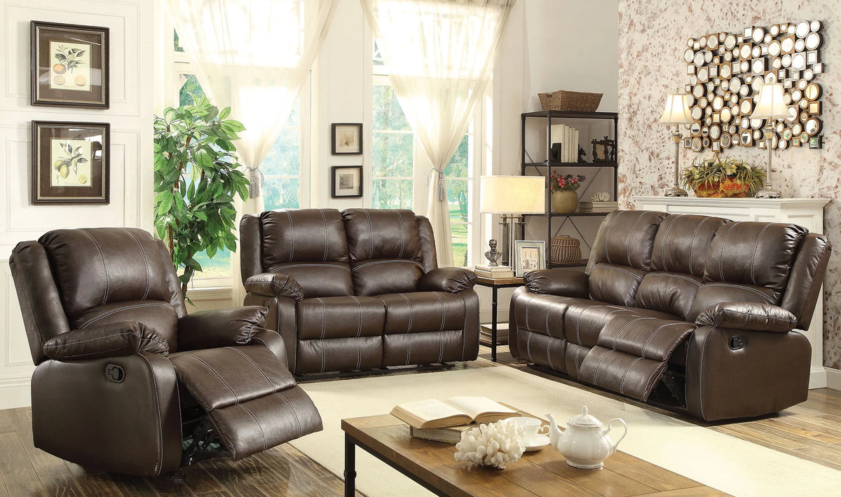 Brown PU Sofa M9563
