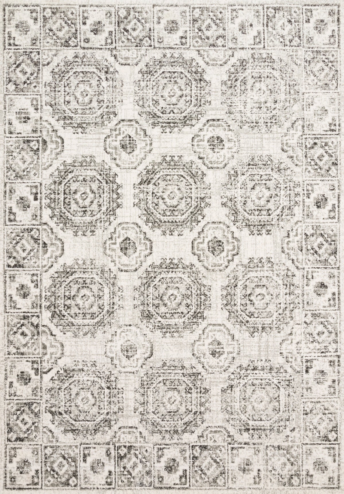 Ivory Charcoal 9'6 x 13' Rug A479817