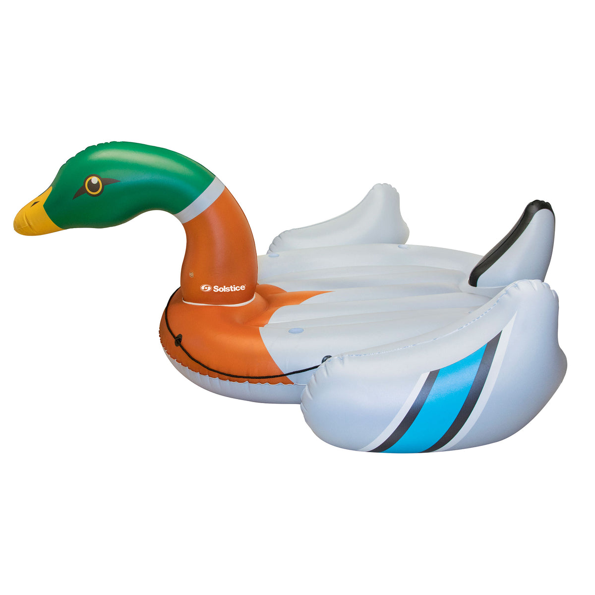 Giant Inflatable Ride On 131 Inch Swimming Pool Duck Island Float H352