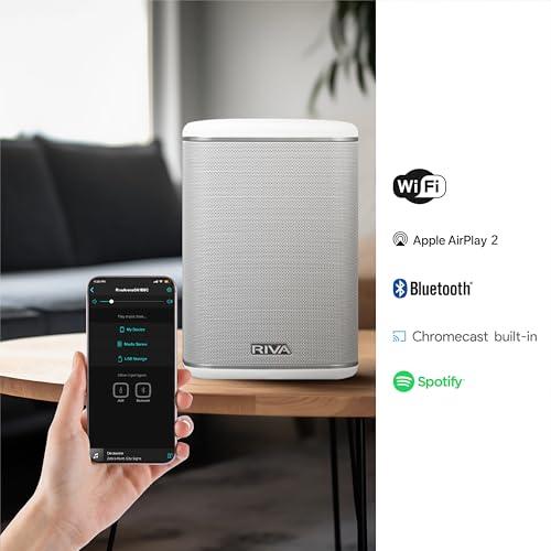 Black Wi-Fi Bluetooth Hi-Fi Speaker Y6940