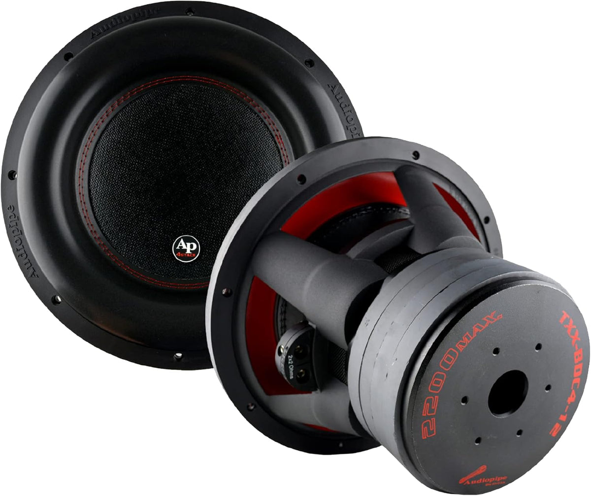 12 Inch Dual 2 Ohm DVC Car Audio Subwoofer Speaker System R450