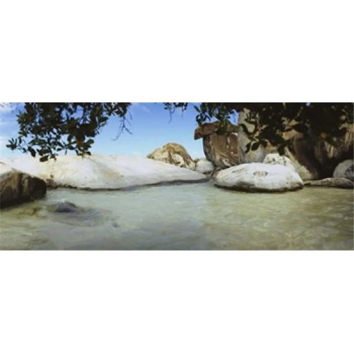Rocks in Water Poster Print 36 x 12 A7799