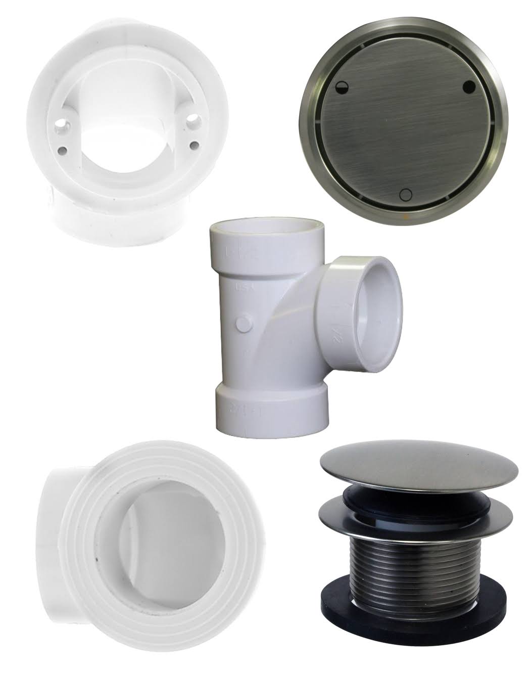 Satin Nickel Metalic Overflow Plumber&s Pack W989611