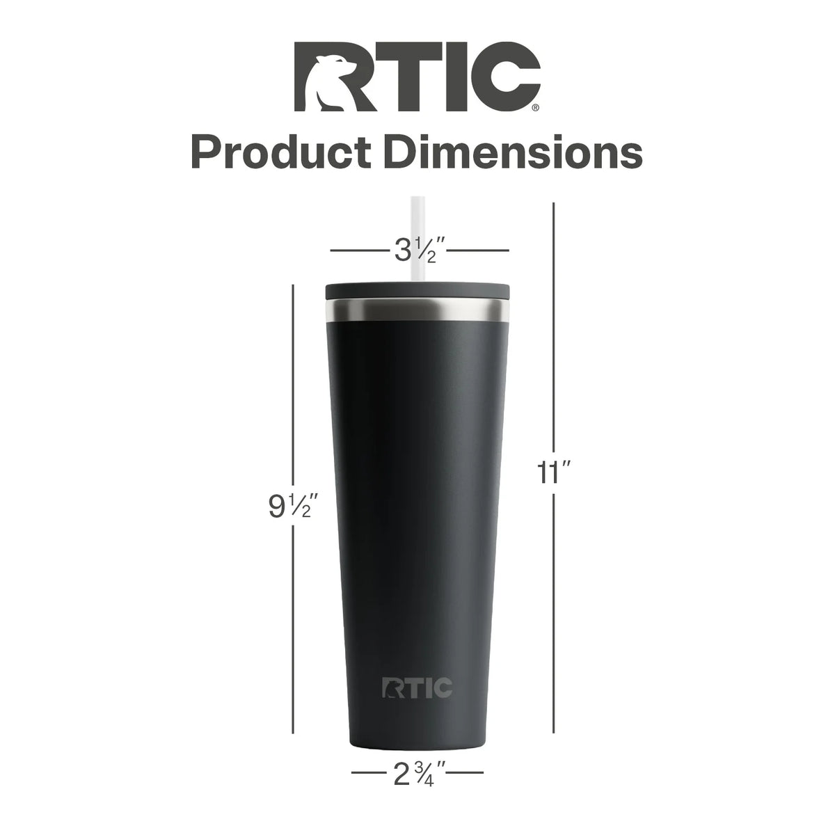28 oz Ceramic Lined Tumbler with Straw Lid C973
