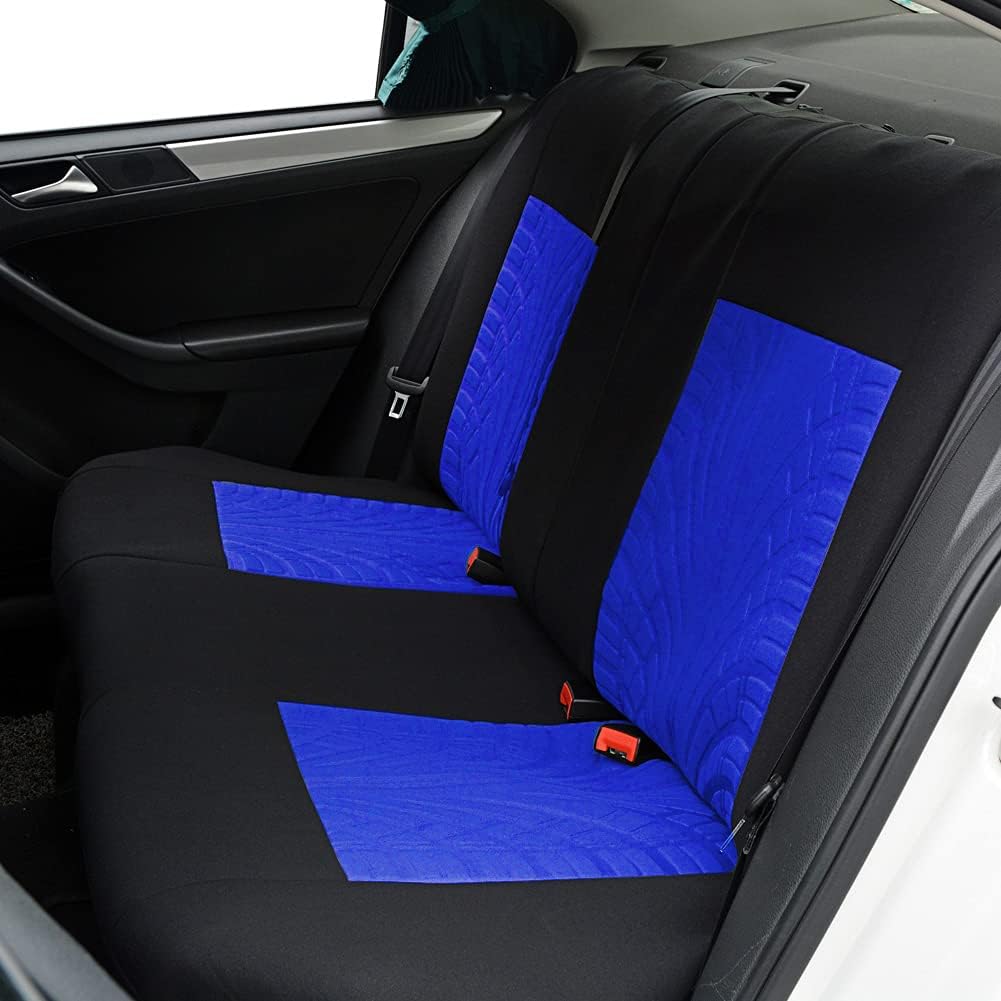 Blue Full Set Car Seat Covers - 9pcs L639