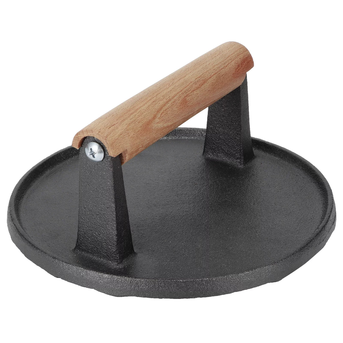 Cast Iron Wooden Handle Steak Press S58617