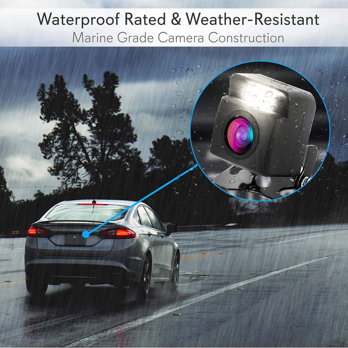Wireless Backup Rear View Camera with 4.3" Color LCD Display, Night Vision C821