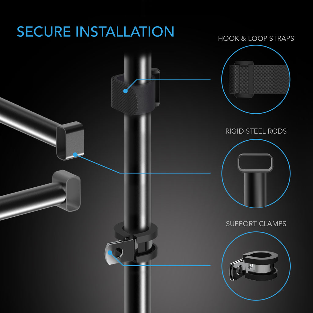 5x5' Steel Hanging Bars for Indoor Grow Tents O4050