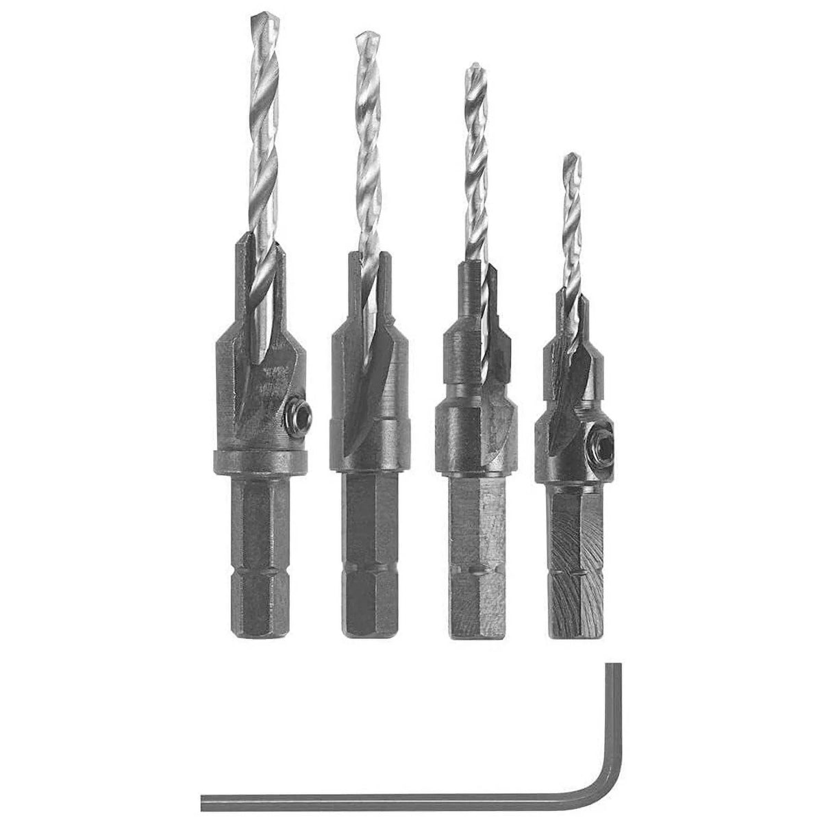 5-Piece HEX Shank Countersink Screw Pilot Set J233