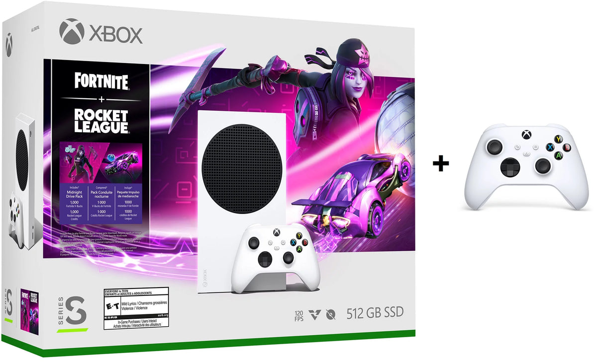 White Xbox Series S Console with Extra Controller G6564