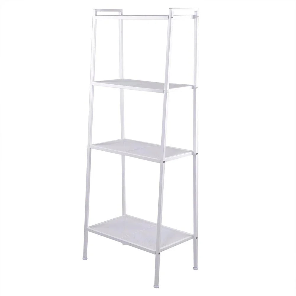 4 Tiers Bookshelf Ivory White X114083