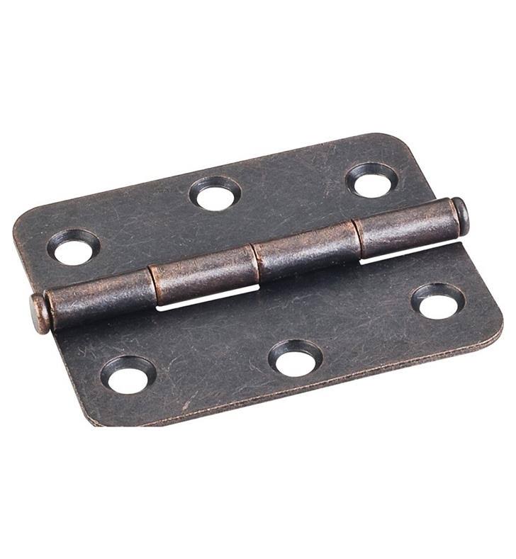 2-1/2 inch Full Inset Butt Cabinet Door Hinge Pack of Bright White A380727