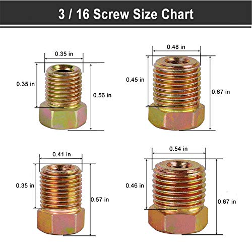 35 PCS Brake Line Fitting Kit U4973