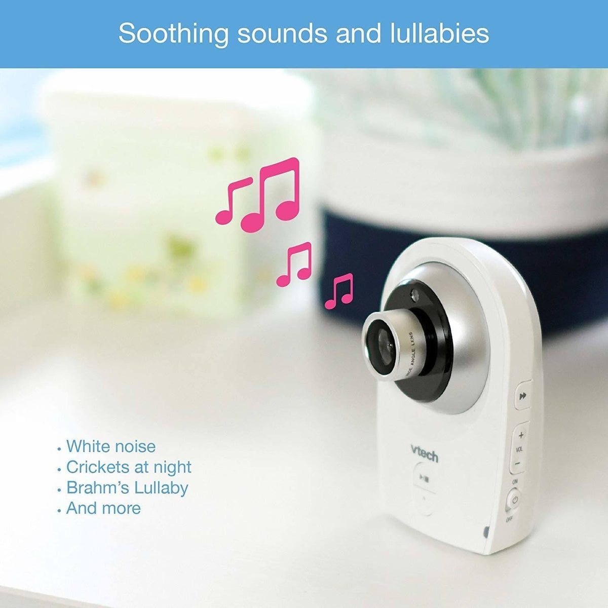 Video Baby Monitor with Interchangeable Wide Angle and Standard Optical Lens T275